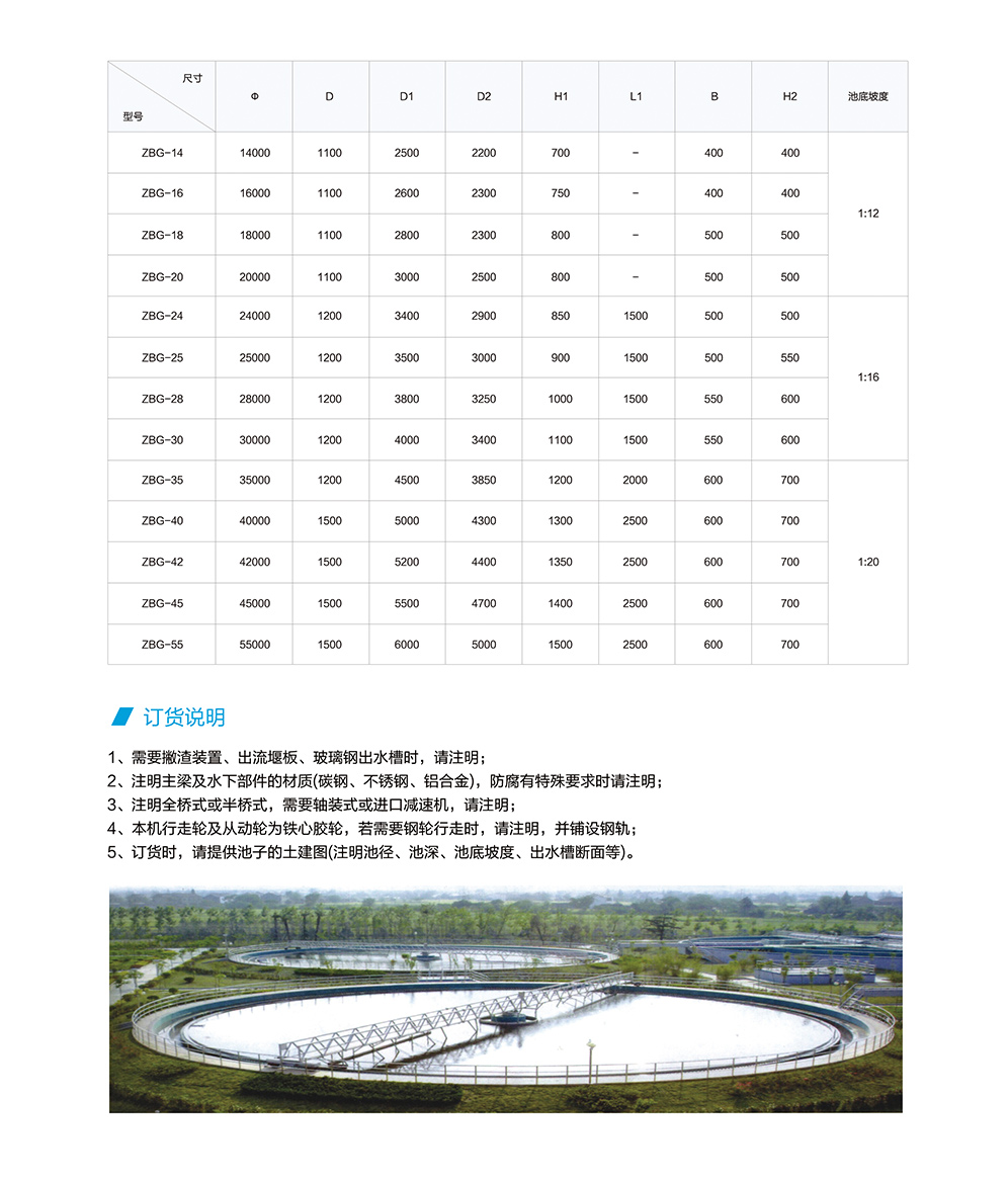 ZBG型周边传动刮泥机